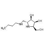 CAS 登录号：403821-61-4， (2R,3R,4S,5R)-2-[(丁基氨基)甲基]-5-(羟基甲基)-3,4-吡咯烷二醇