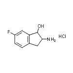 CAS 登录号：403860-39-9， 2-氨基-6-氟-1-茚满醇盐酸盐(1:1)