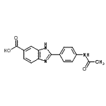 CAS 登录号：404360-88-9， 2-(4-乙酰氨基苯基)-1H-苯并咪唑-6-羧酸