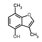 CAS 登录号：40485-91-4， 3,7-二甲基-1-苯并呋喃-4-醇