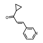 CAS 登录号：404916-69-4， (2E)-1-环丙基-3-(3-吡啶基)-2-丙烯-1-酮