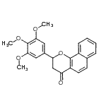 CAS 登录号：404918-56-5， 2-(3,4,5-三甲氧基苯基)-2,3-二氢-4H-苯并[h]苯并吡喃-4-酮