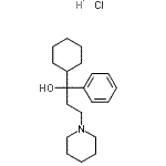 CAS#: 40520-25-0, 1-Cyclohexyl-1-Phenyl-3-(1-Piperidinyl)-1-Propanol Hydrochloride (1:1)