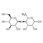 CAS 登录号：40525-07-3， (3R,4S,5R,6S)-6-甲基-5-[(2S,3R,4S,5S,6R)-3,4,5-三羟基-6-(羟基甲基)四氢吡喃-2-基]氧基-四氢吡喃-2,3,4-三醇