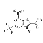 CAS 登录号：40533-25-3， 7-硝基-5-(三氟甲基)-1,3-苯并噻唑-2-甲酰胺3-氧化物