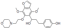 CAS 登录号：40681-03-6， 4,7-二甲氧基-alpha-[2-(4-羟基苯基)乙基]-6-[2-(4-吗啉基)乙氧基]-5-苯并呋喃甲醇