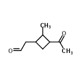 CAS 登录号：406933-84-4， (3-乙酰基-2-甲基环丁基)乙醛