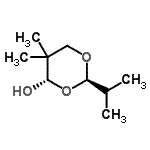 CAS 登录号：406956-07-8， (2R,4S)-2-异丙基-5,5-二甲基-1,3-二恶烷-4-醇