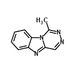 CAS 登录号：40712-84-3， 1-甲基[1,2,4]三嗪并[4,5-a]苯并咪唑