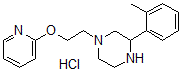 CAS#: 40737-70-0, 1-(2-(2-Pyridyloxy)ethyl)-3-o-tolylpiperazine hydrochloride