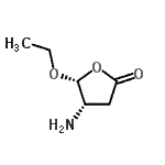 CAS 登录号：410079-22-0， (4S,5R)-4-氨基-5-乙氧基二氢-2(3H)-呋喃酮