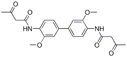 CAS 登录号：4104-12-5， N,N'-(3,3'-二甲氧基[1,1'-联苯]-4,4'-二基)二[3-氧代丁酰胺]