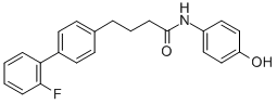 CAS 登录号：41179-33-3， 2'-氟-N-(4-羟基苯基)-[1,1'-联苯]-4-丁酰胺