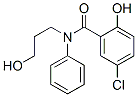 CAS 登录号:41220-64-8, 5-氯-N-(3-羟基丙基)-N-苯基水杨酰胺