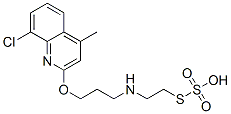 CAS 登录号：41287-25-6， 硫代硫酸氢 S-[2-[[3-[(8-氯-4-甲基-2-喹啉基)氧基]丙基]氨基]乙基]酯