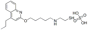 CAS#: 41287-42-7, 2-[5-(4-Propyl-2-Quinolyloxy)Pentyl]Aminoethanethiol Sulfate