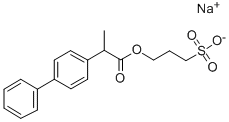 CAS#: 41363-50-2, Sodium 3-[2-(4-phenylphenyl)propanoyloxy]propane-1-sulfonate