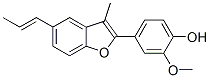 CAS#: 41744-28-9, 2-Methoxy-4-[3-Methyl-5-[(E)-1-Propenyl]Benzofuran-2-Yl]Phenol