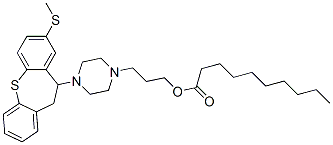 CAS#: 41931-86-6, 3-[4-[10,11-Dihydro-8-(Methylthio)Dibenzo[b,f]Thiepin-10-Yl]Piperazinyl]Propyl Decanoate