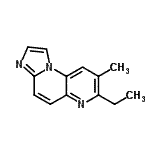 CAS 登录号：421595-97-3， 7-乙基-8-甲基咪唑并[1,2-a][1,5]萘啶