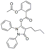 CAS#: 42177-40-2, 4-Butyl-2,5-Dihydro-5-Oxo-1,2-Diphenyl-1H-Pyrazol-3-Yl 2-(Acetyloxy)Benzoate