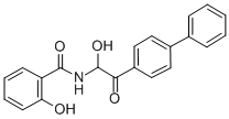 CAS 登录号:42177-46-8, N-(2-(1,1'-联苯)-4-基-1-羟基-2-氧代乙基)-2-羟基苯甲酰胺