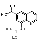 CAS#: 42208-37-7, 6-(1-Methylethyl)-8-Quinolinol Bismuth Salt Hydrate (1:1:2)