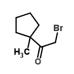 CAS 登录号：42253-38-3， 2-溴-1-(1-甲基环戊基)乙酮