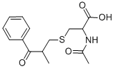 CAS#: 42293-72-1, N-Acetyl-3-((2-benzoyl-propyl)thio)alanine