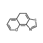 CAS 登录号：42315-99-1， 5H-苯并吡喃并[8,7-D][1,3]噻唑