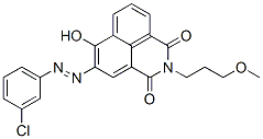 CAS 登录号：42358-38-3， 5-[(3-氯苯基)偶氮]-6-羟基-2-(3-甲氧基丙基)-1H-苯并[de]异喹啉-1,3(2H)-二酮