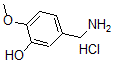 CAS 登录号：42365-68-4， 5-(氨基甲基)-2-甲氧基-苯酚盐酸盐(1:1)