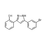 CAS 登录号：423751-80-8， 2-[5-(3-溴苯基)-1H-吡唑-3-基]苯酚