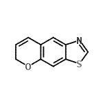 CAS 登录号：42430-00-2， 6H-苯并吡喃并[6,7-D][1,3]噻唑