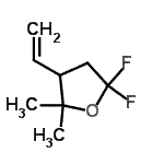 CAS 登录号：424825-48-9， 5,5-二氟-2,2-二甲基-3-乙烯基四氢呋喃