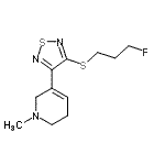 CAS 登录号：424829-90-3， 5-{4-[(3-氟丙基)硫基]-1,2,5-噻二唑-3-基}-1-甲基-1,2,3,6-四氢吡啶