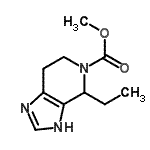 CAS 登录号：424837-44-5， 甲基4-乙基-1,4,6,7-四氢-5H-咪唑并[4,5-c]吡啶-5-羧酸酯