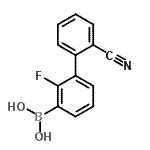 CAS 登录号：425378-90-1， (2'-氰基-2-氟-3-联苯基)硼酸