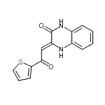 CAS 登录号：425395-94-4， (3Z)-3-[2-氧代-2-(2-噻吩基)亚乙基]-3,4-二氢-2(1H)-喹喔啉酮
