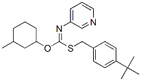 CAS 登录号：42723-79-5， S-((4-(1,1-二甲基乙基)苯基)甲基) 2-(3-甲基环己基)-3-吡啶基硫代甲亚氨酸酯