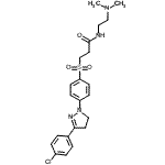 CAS#: 42952-21-6, 3-({4-[3-(4-Chlorophenyl)-4,5-Dihydro-1H-Pyrazol-1-Yl]Phenyl}Sulfonyl)-N-[2-(Dimethylamino)Ethyl]Propanamide