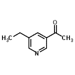 CAS 登录号：42972-47-4， 1-(5-乙基-3-吡啶基)乙酮