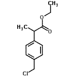 CAS 登录号：43153-03-3， 乙基2-[4-(氯甲基)苯基]丙酸酯