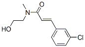 CAS 登录号:43196-34-5, N-(2-羟基乙基)-N-甲基-3-(3-氯苯基)丙烯酰胺