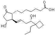 CAS 登录号:433219-55-7, (11alpha,13E,16S)-11,16-二羟基-9-氧代-17-丙基-17,20-环前列腺-13-烯-1-酸