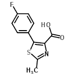 CAS 登录号：433283-22-8， 5-(4-氟苯基)-2-甲基-1,3-噻唑-4-羧酸