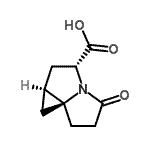 CAS 登录号：433715-58-3， (1aR,3R,7aS)-5-氧代六氢-5H-环丙并[g]吡咯里嗪-3-羧酸