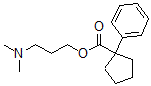 CAS 登录号:4339-97-3, 3-(二甲基氨基)丙基 1-苯基环戊烷-1-羧酸酯