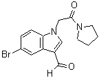 CAS 登录号：434299-46-4， 5-溴-1-[2-氧代-2-(1-吡咯烷基)乙基]-1H-吲哚-3-甲醛