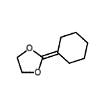 CAS 登录号：4362-49-6， 2-环己基亚基-1,3-二氧戊环